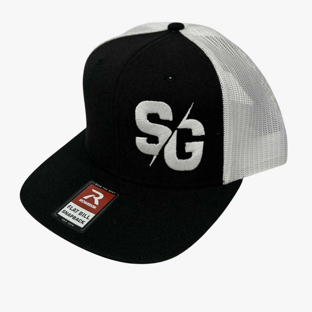 SG Black/White White Logo Snapback – Justin Swanstrom 69