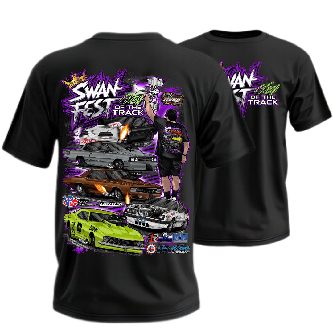 Official SwanFEST King Of The Track T Shirt
