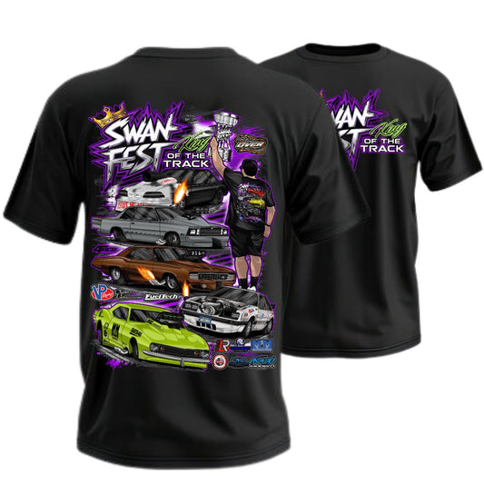 Official SwanFEST King Of The Track T Shirt