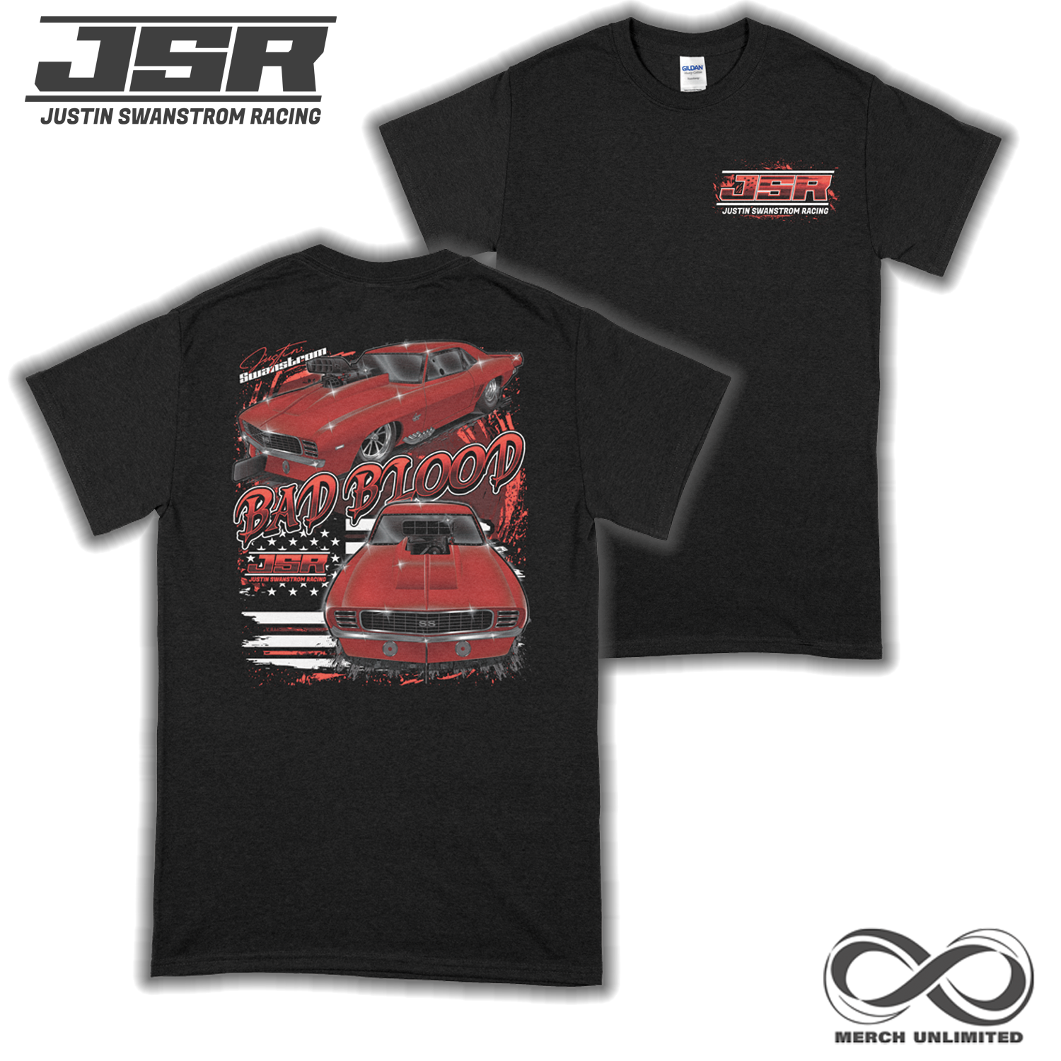 Bad Blood 1969 Camaro Shirt – Justin Swanstrom 69