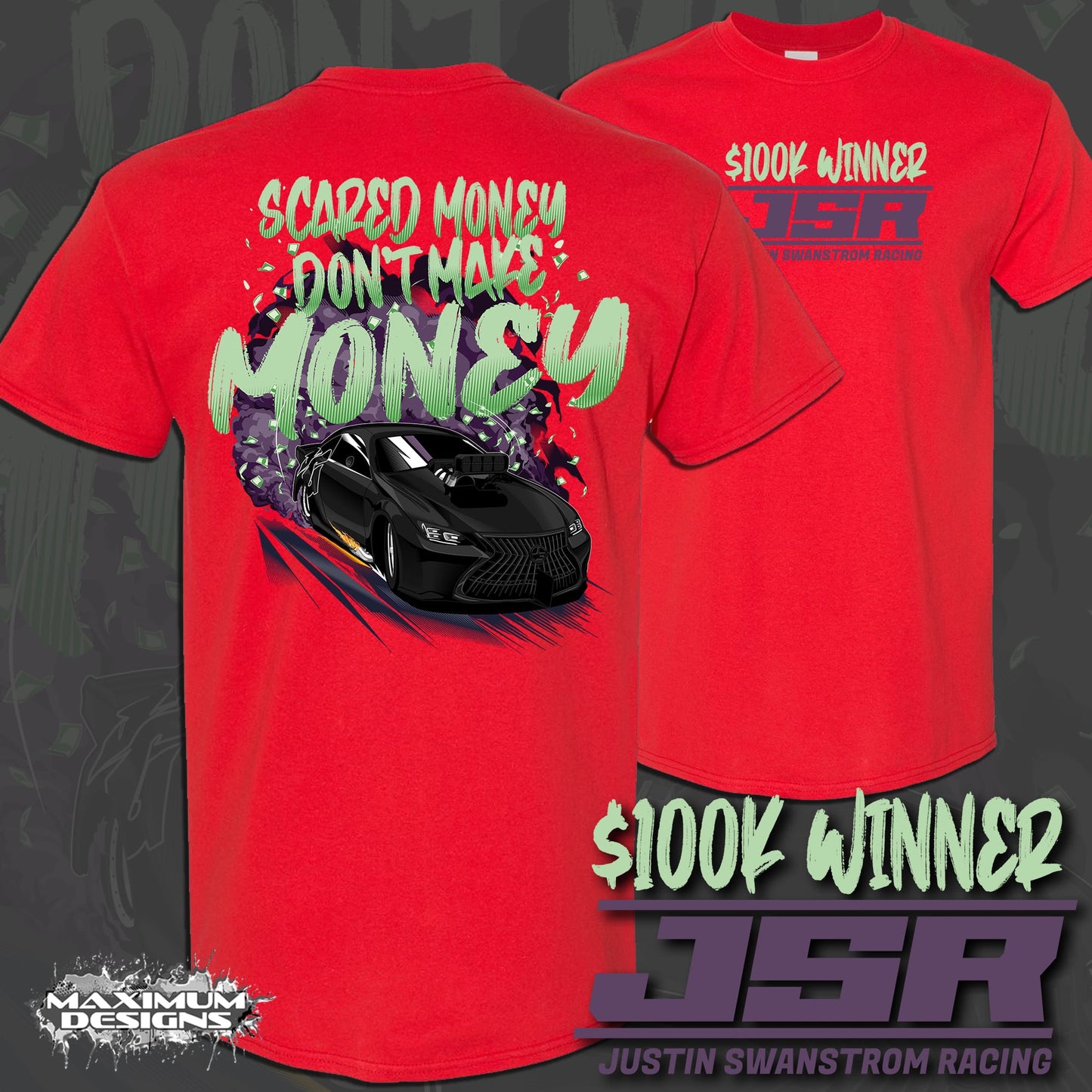 PRENUP "Scared Money Dont Make Money" 100k Winner Shirt