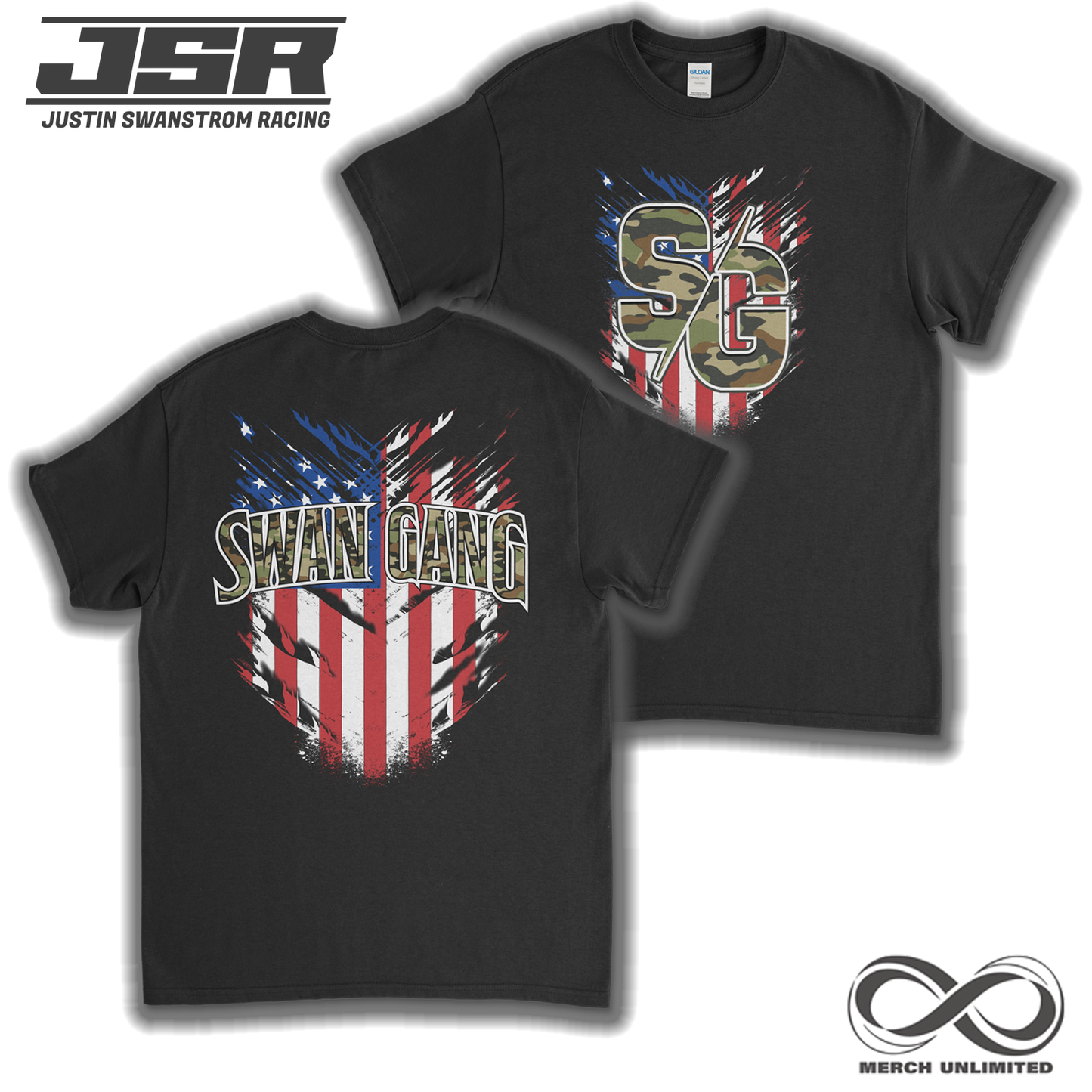 Merica Swan Gang Shirt